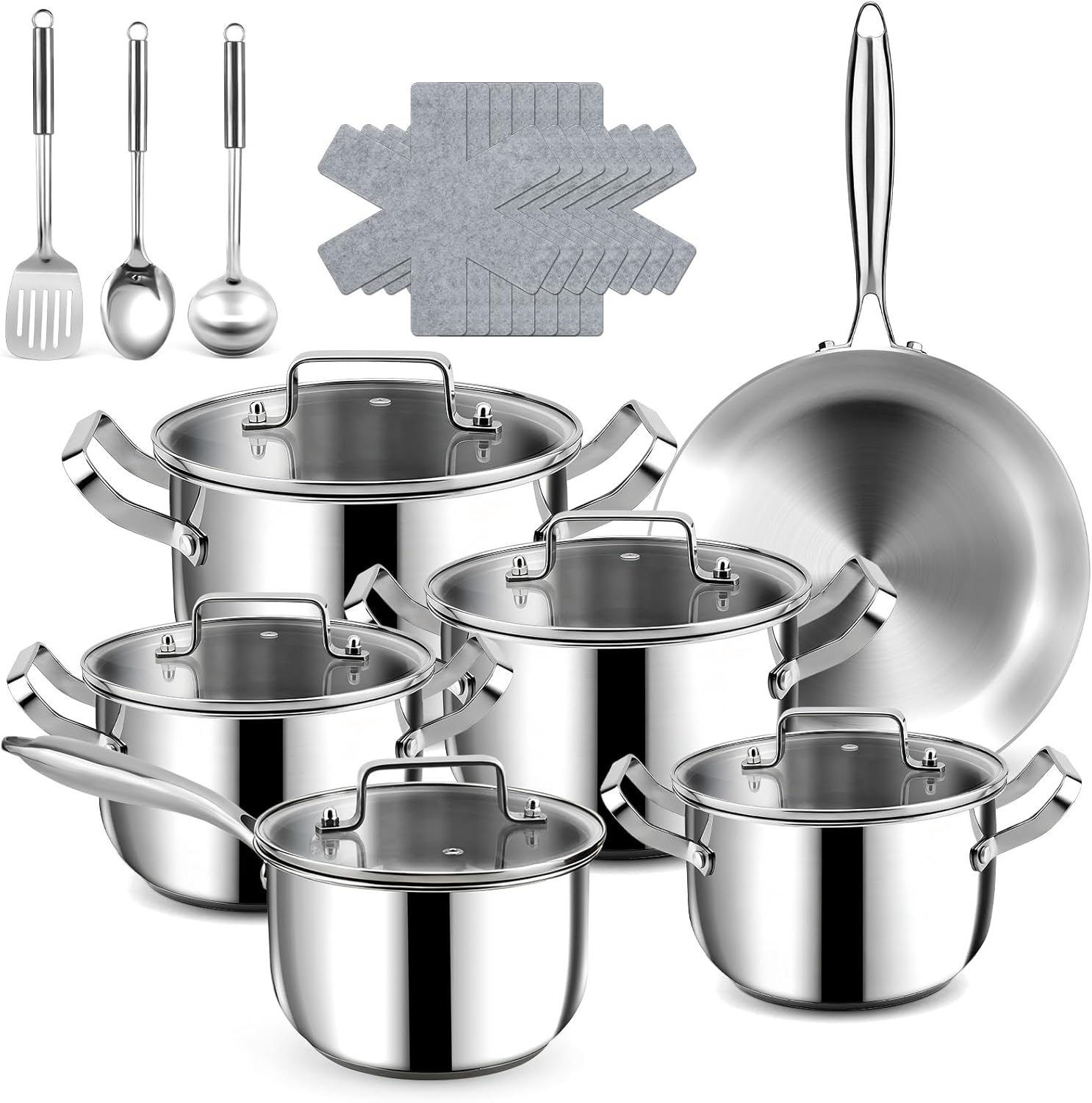 Stainless Steel Cookware Set –...