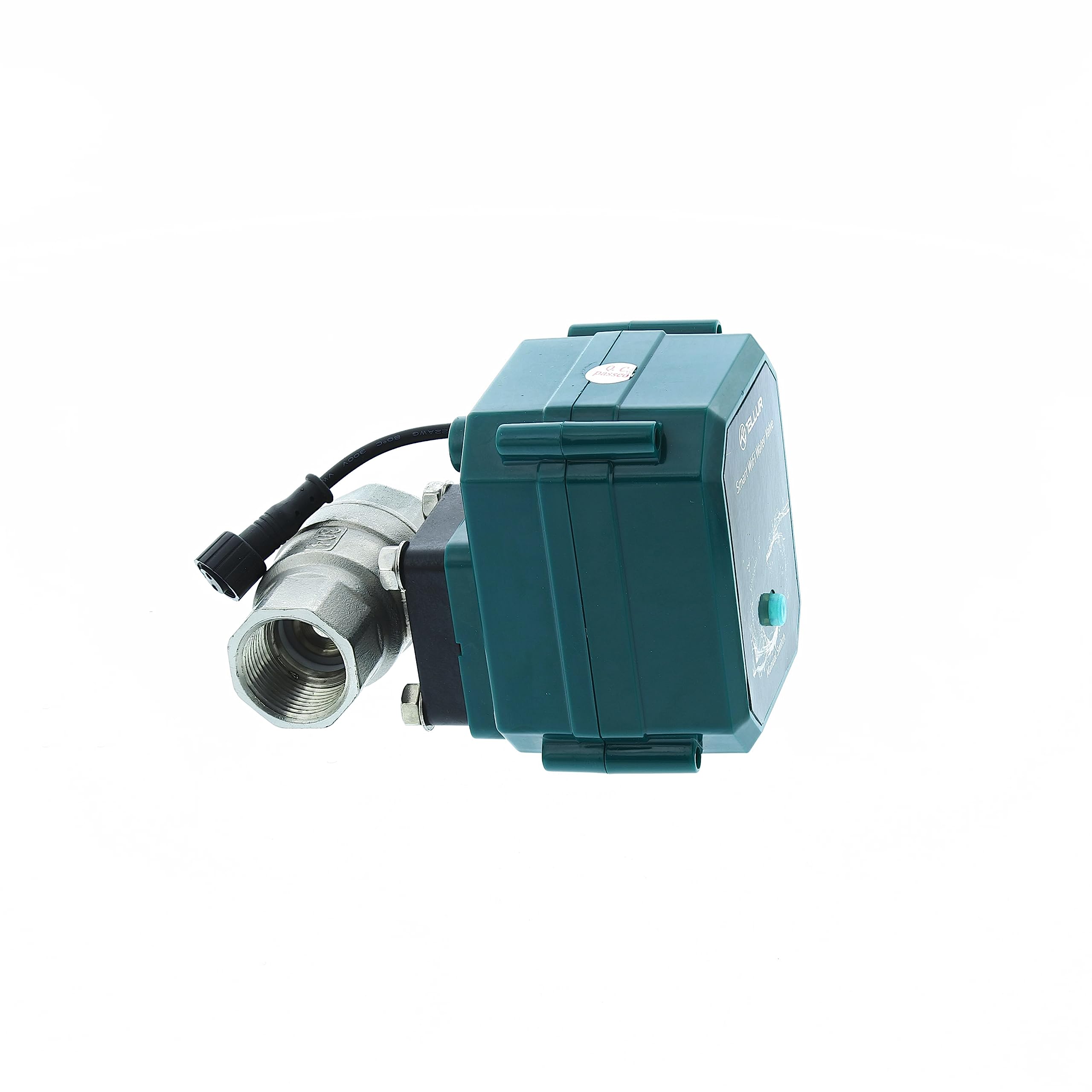 TELLUR Smart Electroválvula de Agua WiFi, Válvula de seguridad, App de Movil, Control de Voz con Alexa y Google, para Baño, Cocina, Jardín, Empresa, No Hub, Rosca DN20 (3/4"), 10bar