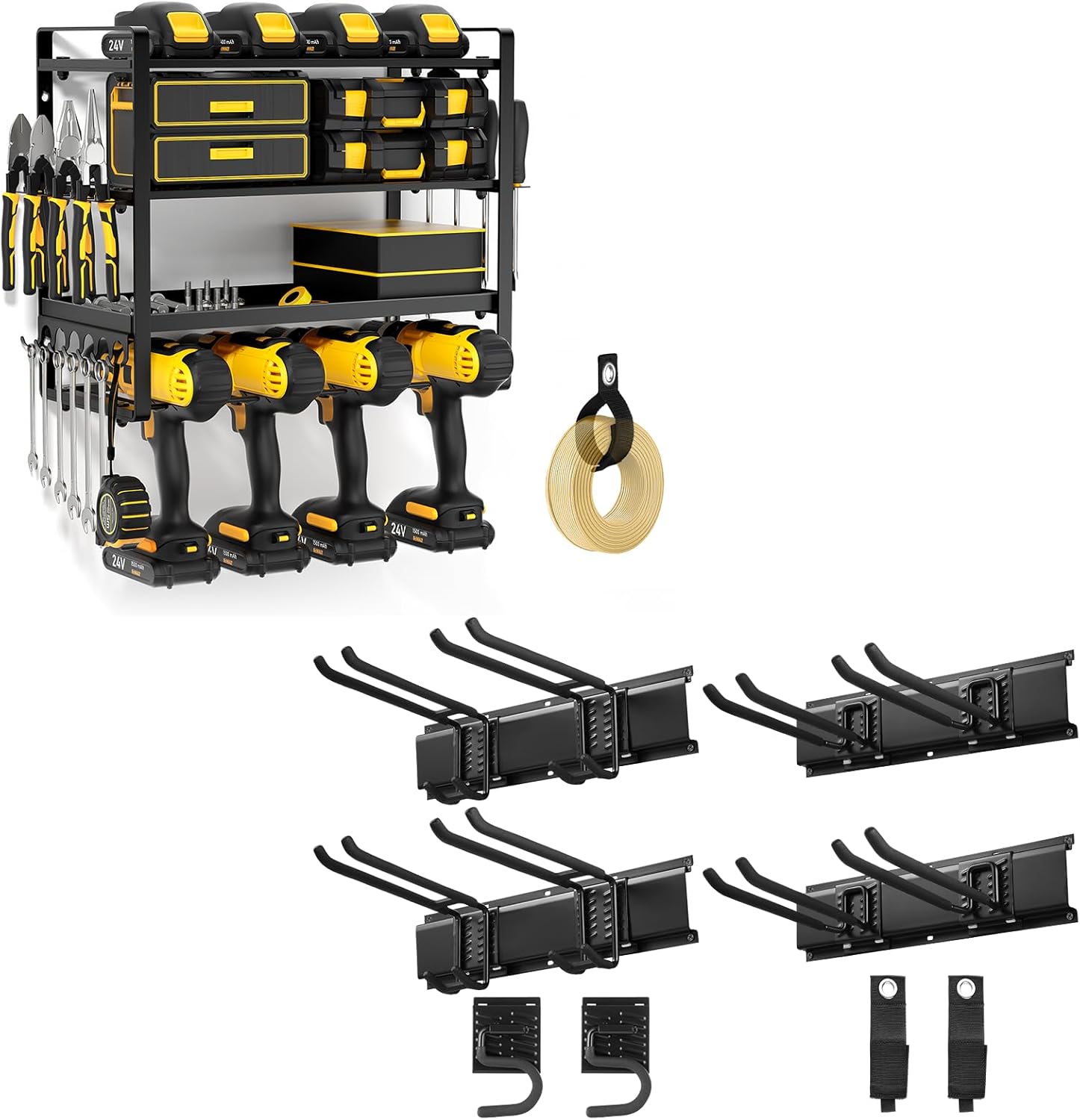 POKIPO Garden Tool Organizer and Power Tool Organizer Wall