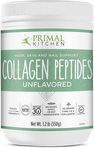 Miniatura 2 de Primal Kitchen Péptidos de colágeno, polvo de colágeno sin sabor, 1.2 libras y polvo de verduras orgánicas Orgain + 50 superalimentos, bayas, 1 mil