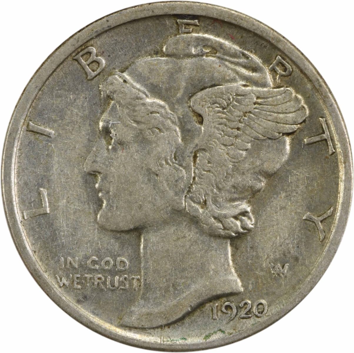 1920 D Mercury Dime Uncertified Choice EF