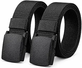 Kit 2 Cintos Táticos Militares Ajustáveis Elástico (Elastano) Alta Resistência Fivela Automática Confortável Uso Trabalho Segurança