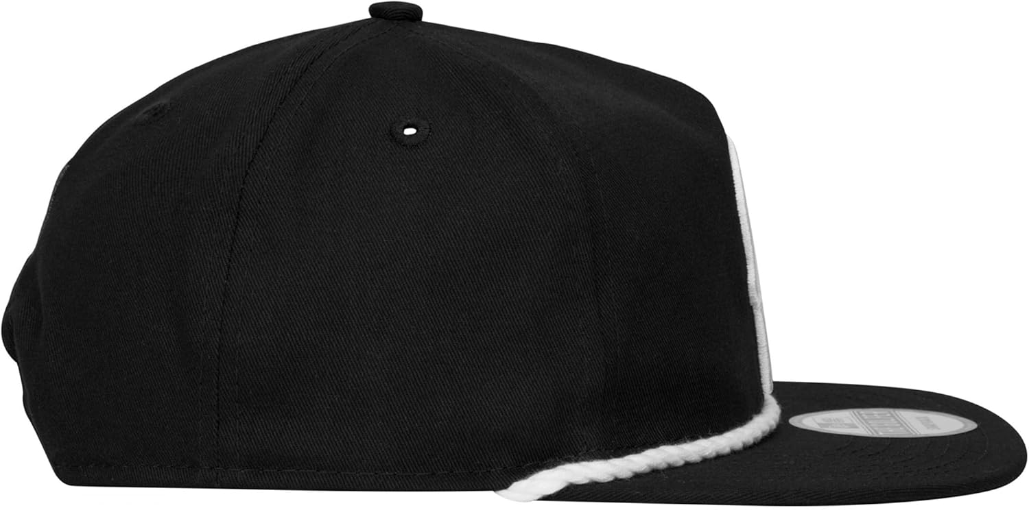 New Era Punisher Logo Monochrome Colorway Adjustable Golfer Rope Hat Black