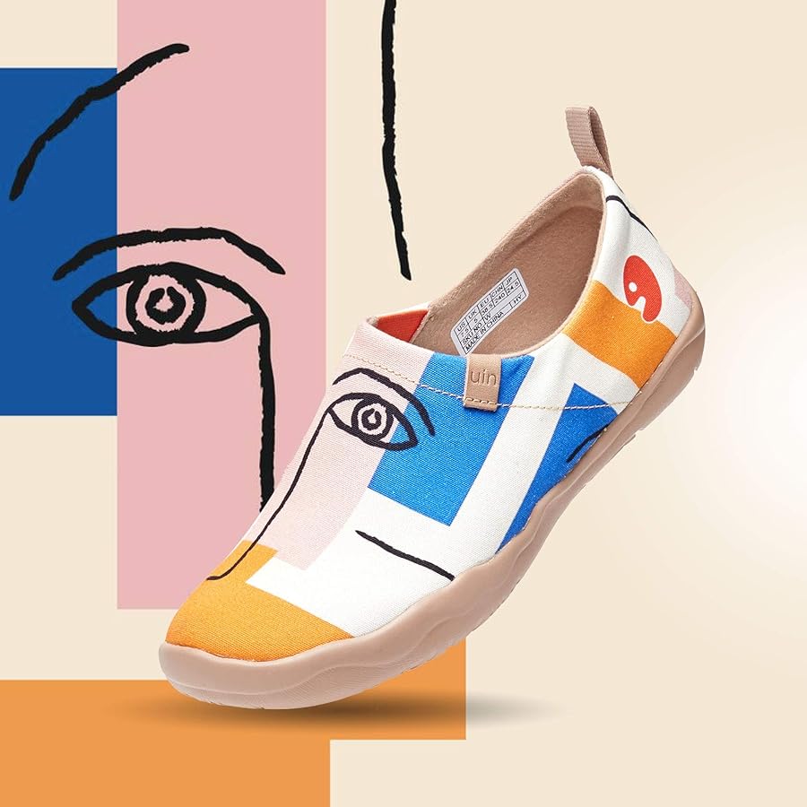 Amazon | [UIN]趣味アートシューズ ローファー スリッポン レディース