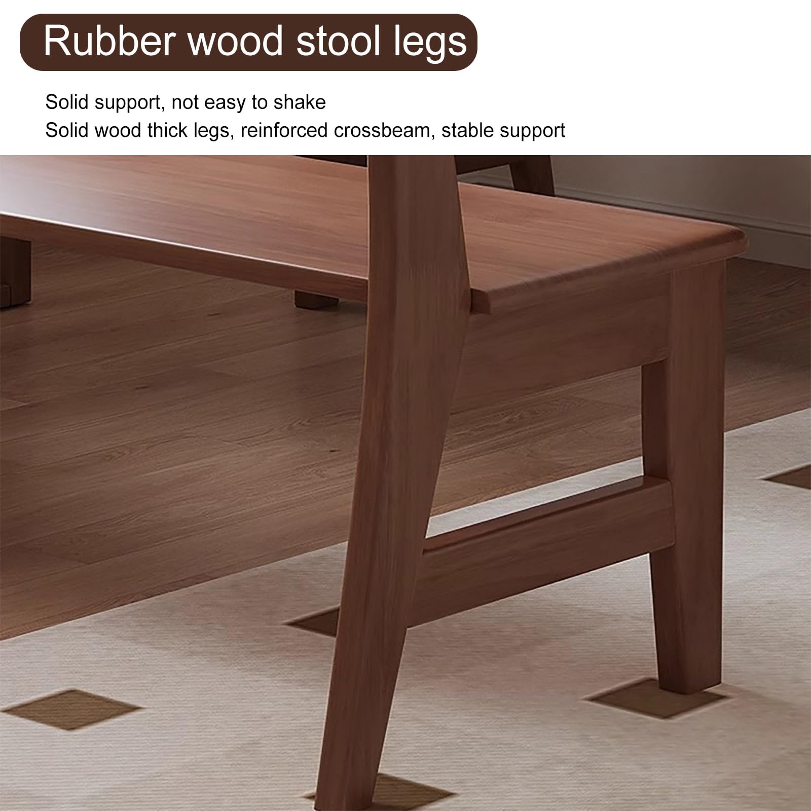 Banco de Comedor de Madera con Respaldo, Banco de Comedor Interior con diseño sin Brazos, para vestuarios, habitación, decoración Incluso Exterior(Wood,140 * 30cm/55 * 12in)