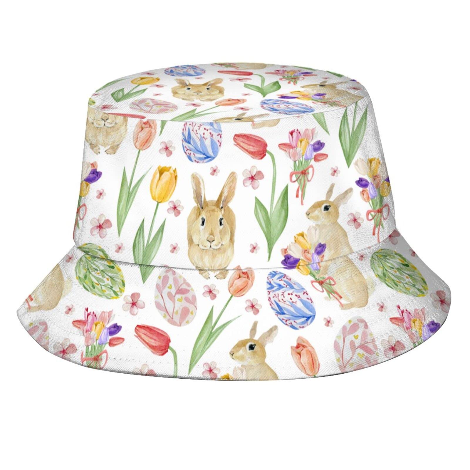 cheyenn Easter Bucket Hat Wide Brim Hat Fisherman Hats Fashion Holiday Outdoor Hats for Men and Women