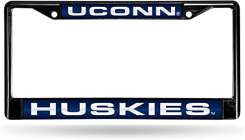 Miniatura 69 de Rico Industries NCAA Black Laser Cut Chrome Frame 12" x 6" Black Laser Cut Chrome Frame - Car/Truck/SUV Automobile Accessory