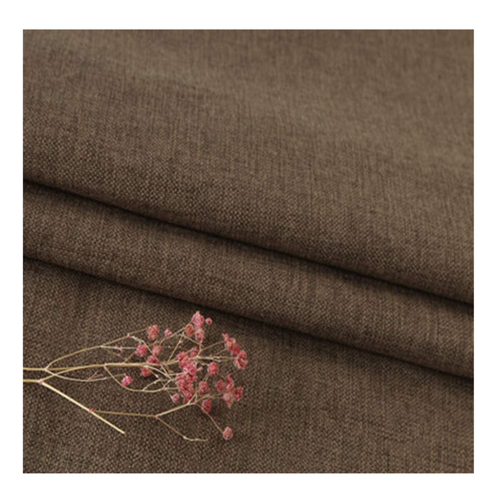 Tissu aspect lin naturel haut de gamme en largeur 150cm pour oreiller chic