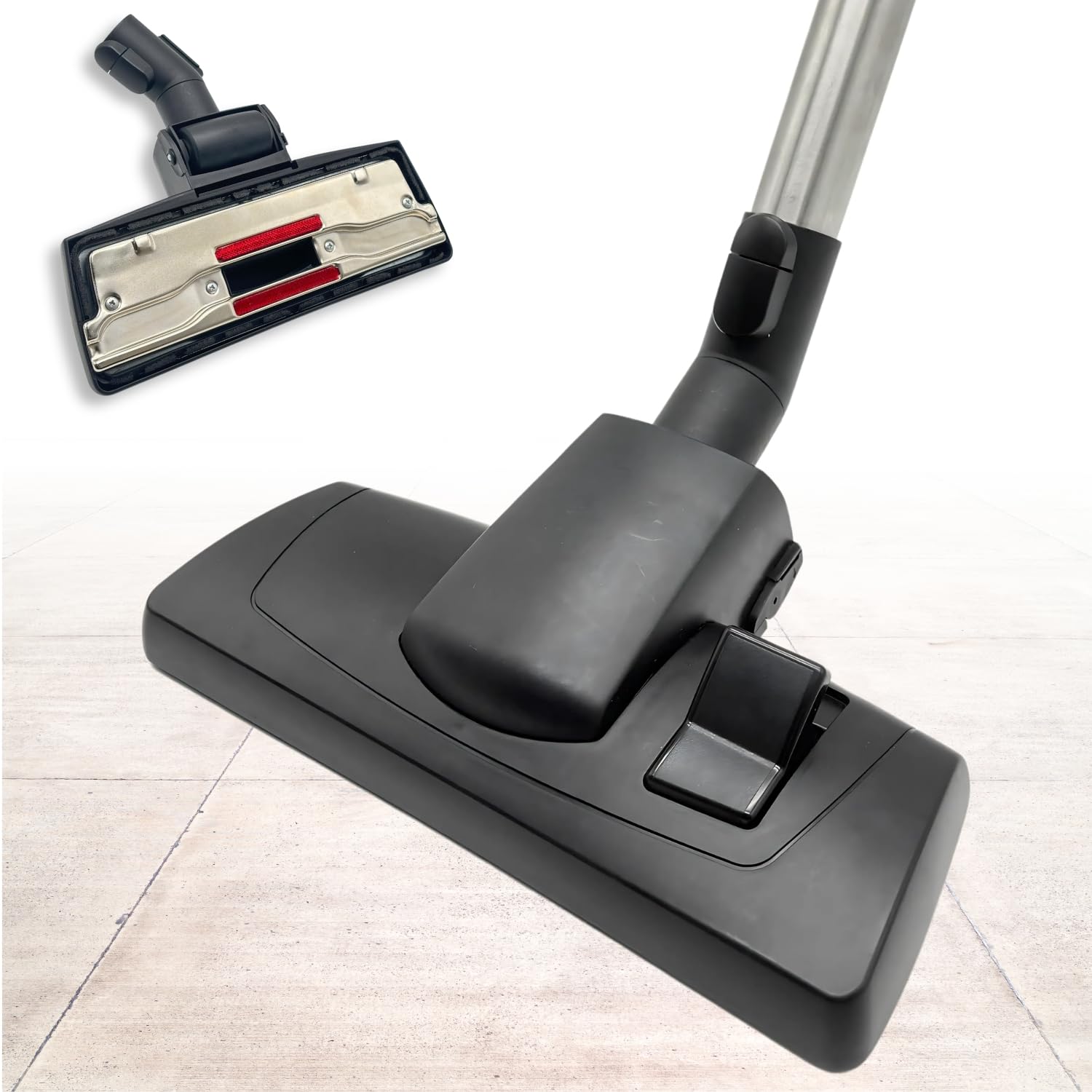 Replacement Vacuum Attachments for Miele Vacuums: Vacuum Brush Head Dual Mode Compatible With C1 C2 C3 - Vacuum Accessories & Attachments for Low Pile Carpet, Tile Hard Floors