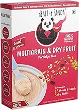 Healthy Panda - Organic Multigrain Cereal with Dryfruits - Sprouted Sathumaavu Mix/Sprouted Sathu Mavu/Multigrain Health mix - 100% Fresh & Natural (400 g)