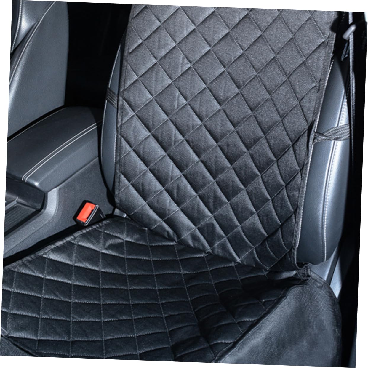 Cojín para Asiento de Coche para Perros Negro 600d Oxford | Funda para Mascotas en Coche, Instalación Sencilla y Formato Portátil, Protección Trasera