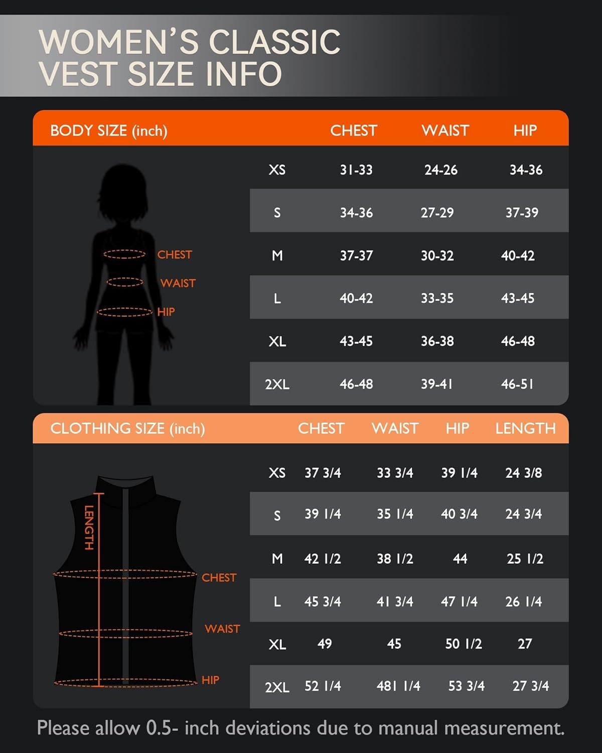 AVIDIA Heated Vest Women with Battary Pack, Rechargeable Women's Lightweight Heating Vests, Ideal Gifts for Wife Her - Image 7