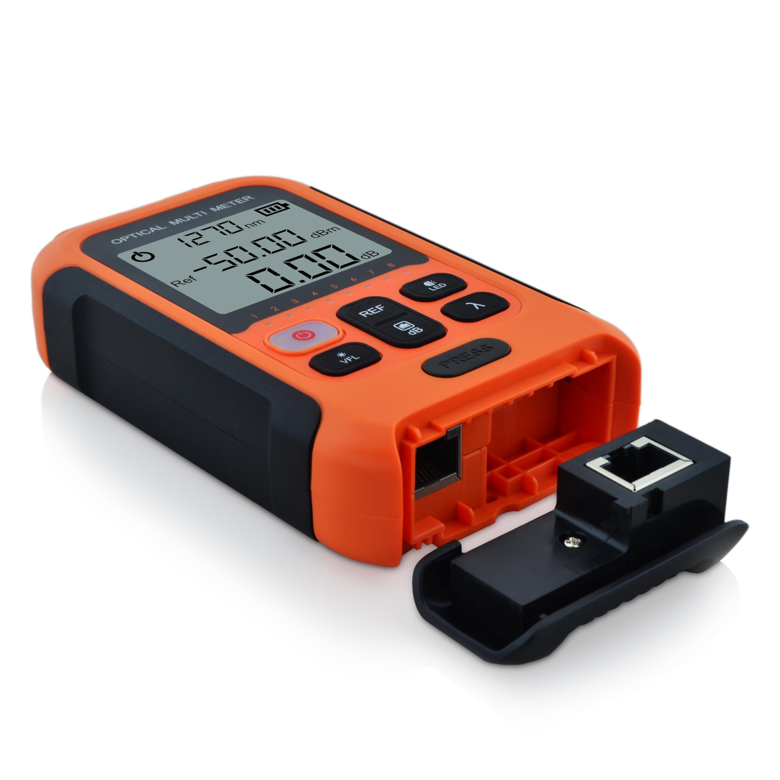 Optisches Leistungsmessgerät 800~1700nm -50~+26dBm 650nm 30km VFL FTTH Optical Fiber Power Meter SS103PVC12