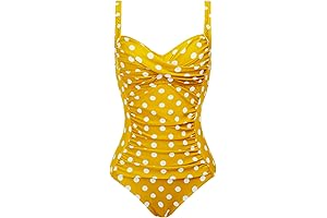 Joyaria Retro One-Piece Swimsuit: Embrace Timeless Style with Tummy Control