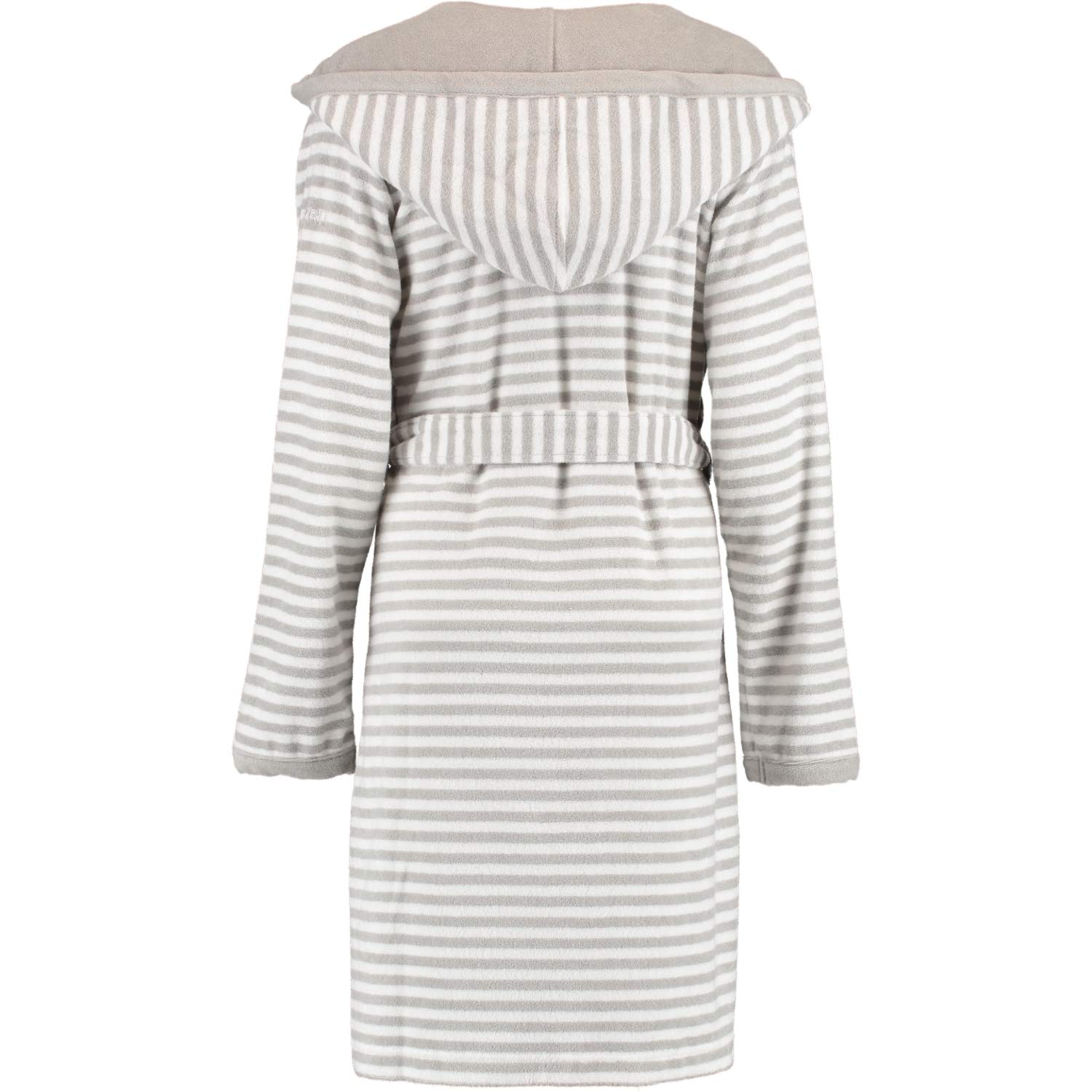 ESPRIT Szlafrok frotte w paski z kapturem, Stone, 48