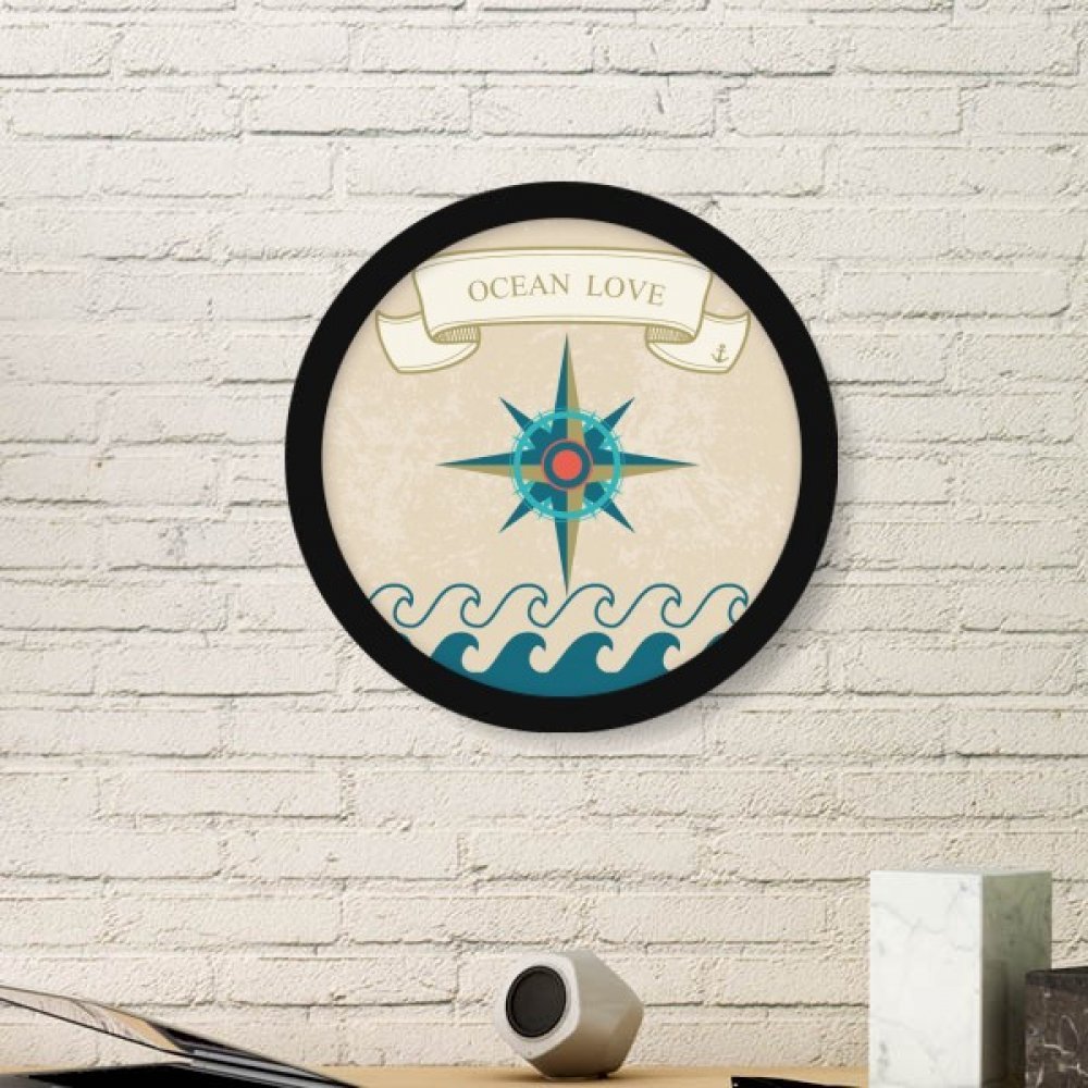 Cadre photo rond pour habiller un mur vide avec un style marin chic