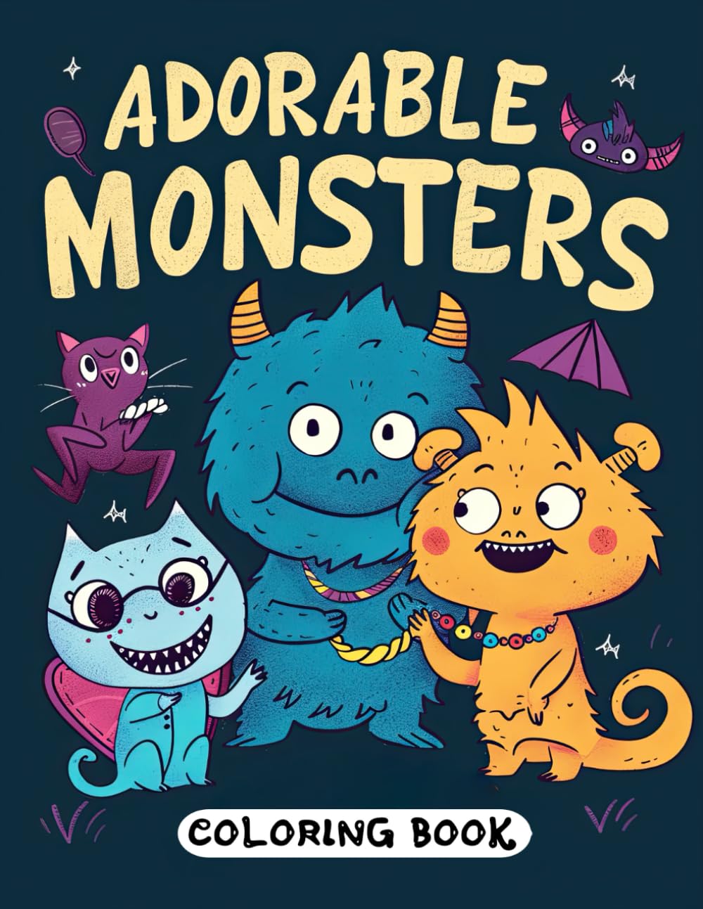 Adorable Monsters Coloring Book: Magical Monsters for Relaxation and Creative Fun