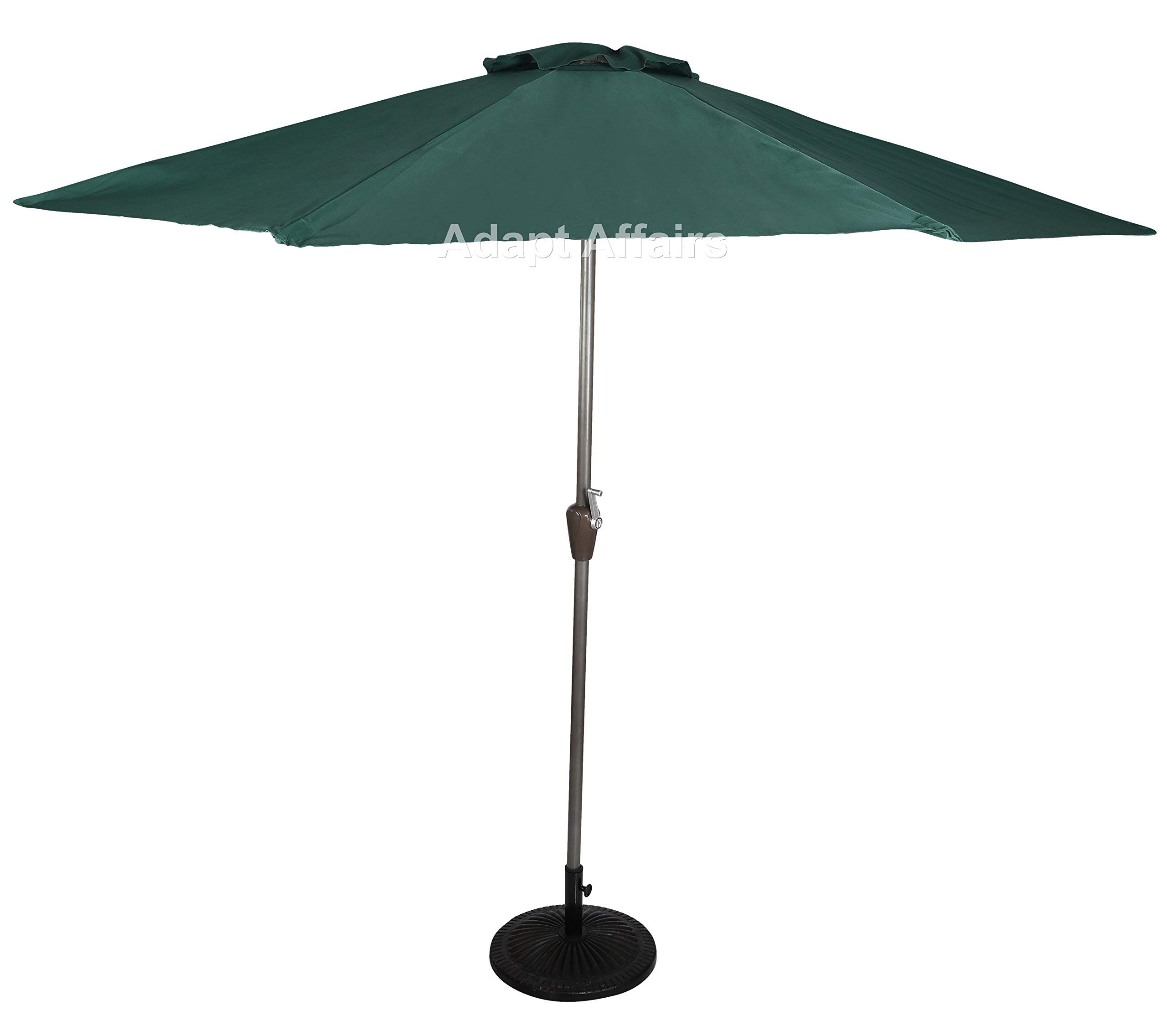 INVEZO outdoor Garden Center pole umbrella big size metal center pole umbrella with 22kgs base - 9 ft dia Patio/Balcony terrace umbrella