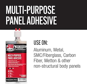 J-B Weld Multi-Purpose Panel Adhesive - 200ml; 2 Mixers Included