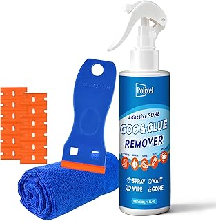 Goo Gone Adhesive Remover Spray - Glue & Sticker Dissolves Spray Removes Glue, Sticker Residue, Labels, Tape, Gum, Tar & Decals from Cars, Floors, Windows, Glass - 5OZ