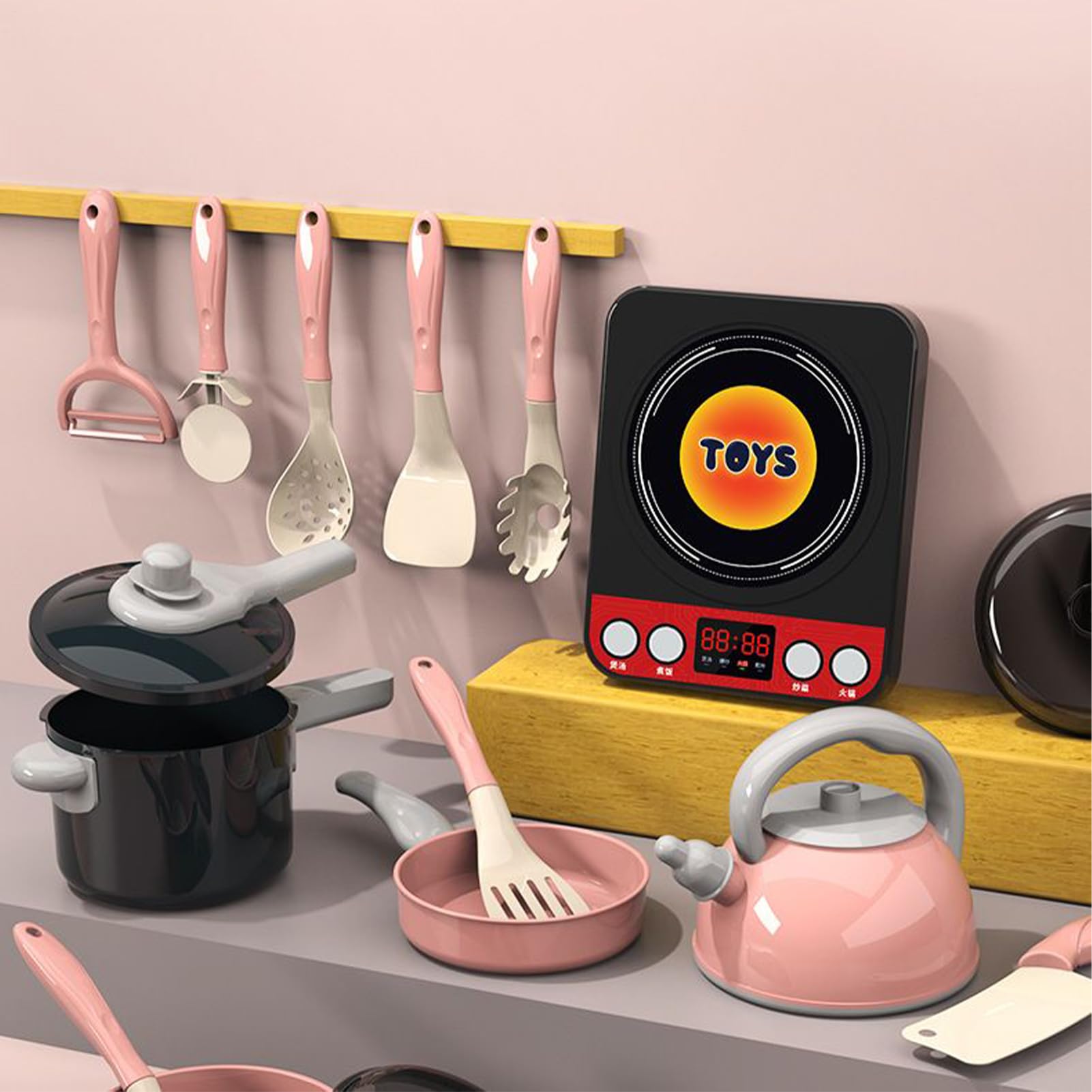 Cucina Giocattolo per l'Infanzia 110 Pezzi Giocattoli da Cucina per Bambini | Giocattoli di Cucina per Ragazzi per Asilo Scuola Materna di Ruolo Casa Classe Viaggio Festa