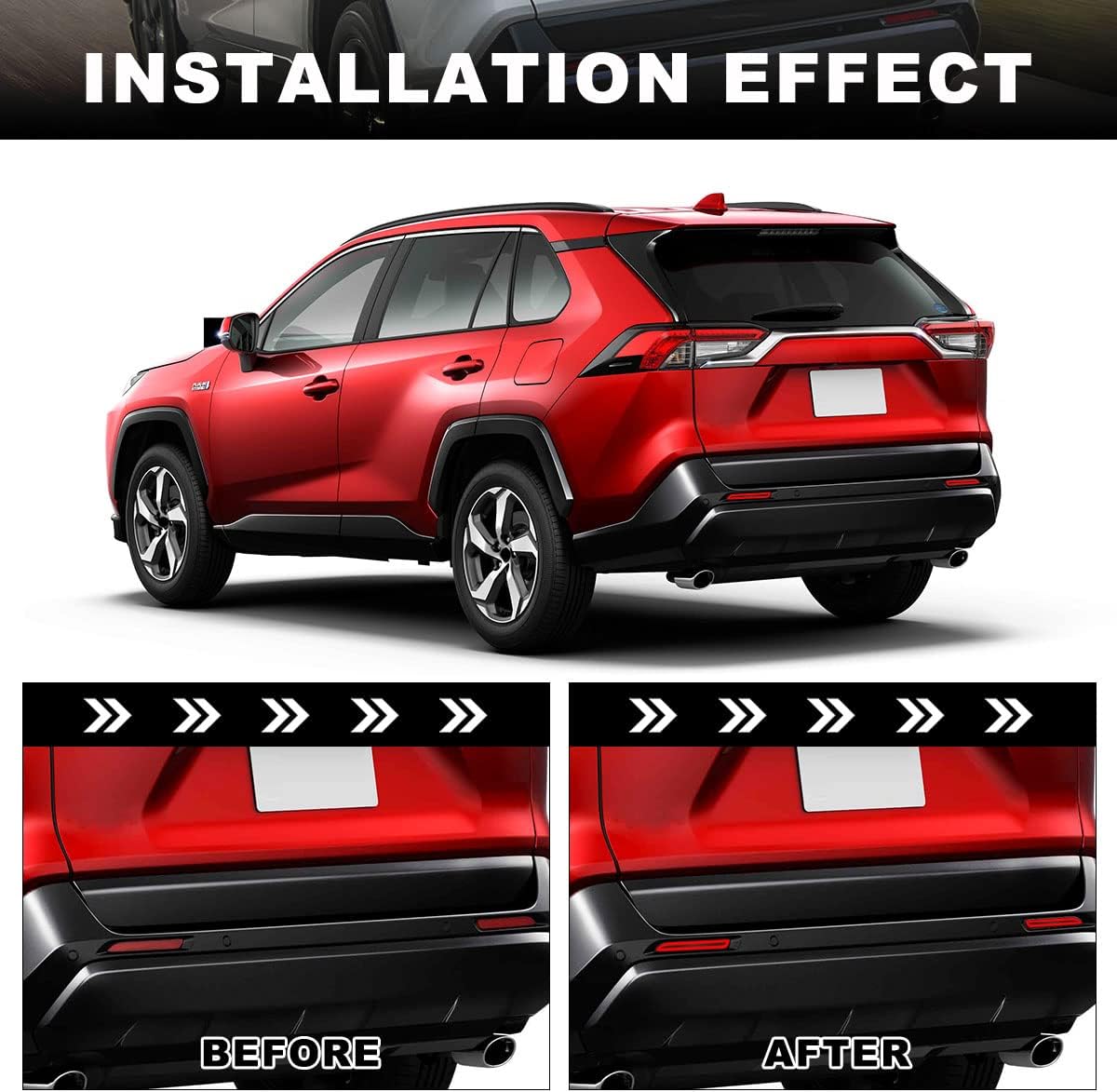 Rear Bumper Reflector Lights For Toyota RAV4 Sienna Venza Avalon Reiz Matrix RC250 RC350 IS-F GX470 RX300 LED Brake Light with Turn Signal