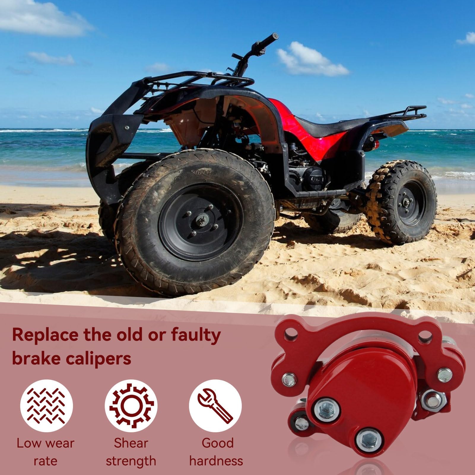 Agatige Freni Disco Minimoto, Pinza Freno Anteriore con Pastiglie Freno Adatta per Mini Moto Cinese Pocket Bike Parts Kid ATV Quad 43cc 47cc 49cc