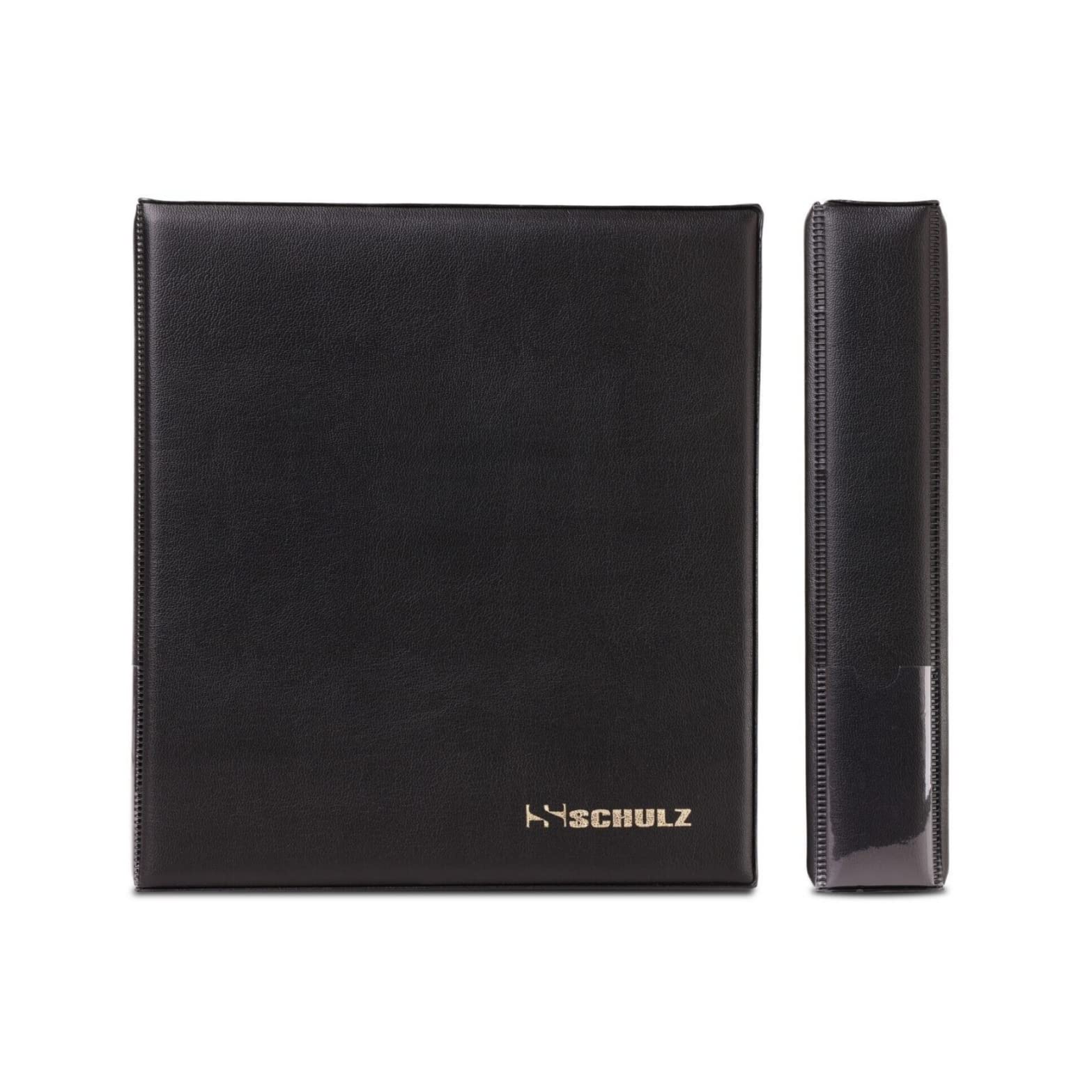 Coin Album - Classic SCHULZ -221 Coins 10 Pages Pockets Durable Safe for Coins - for Displaying Storing Coin Collection (Black)