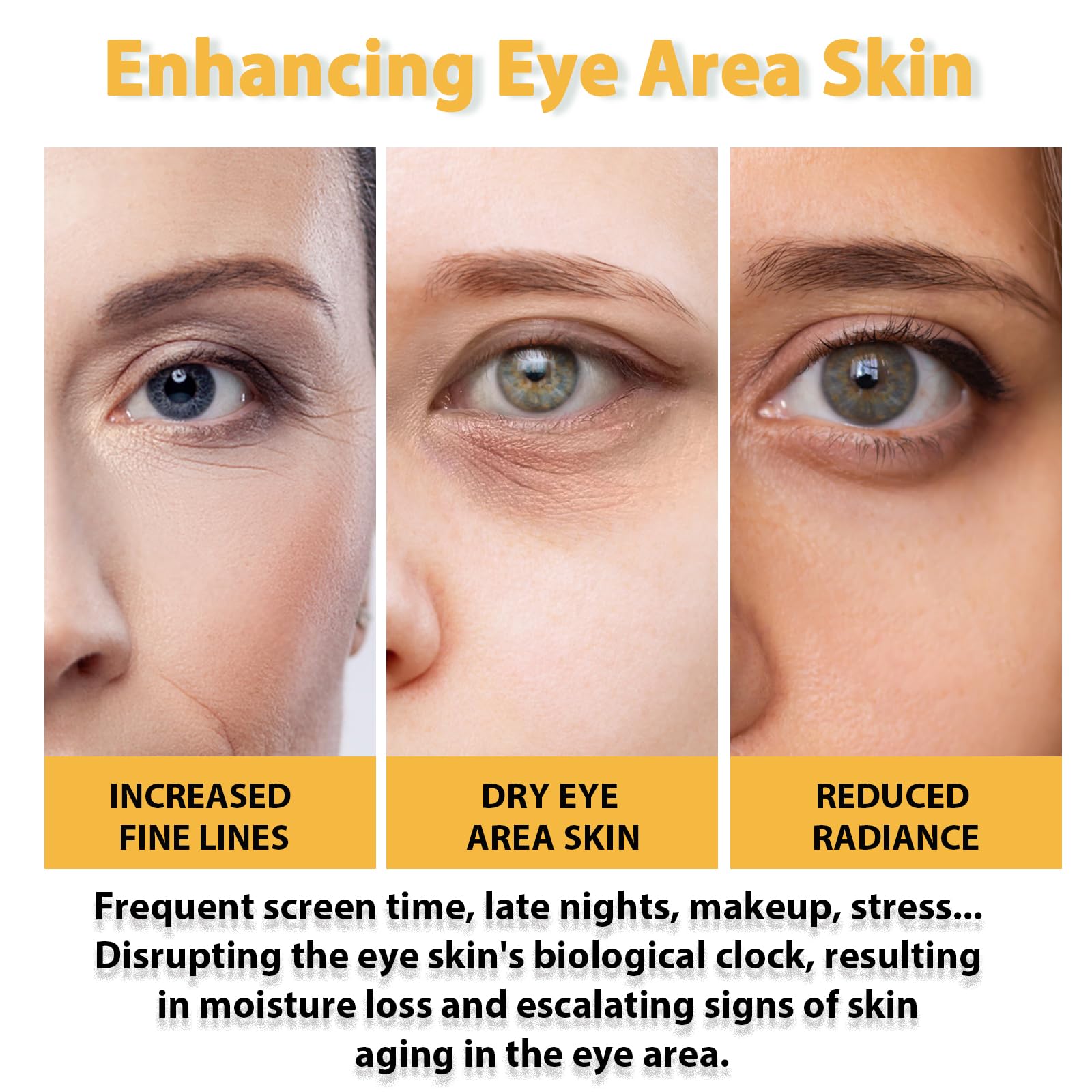 DEBAIY Daytime Eye Cream with 2% Jojoba Oil Anti-Wrinkle Anti