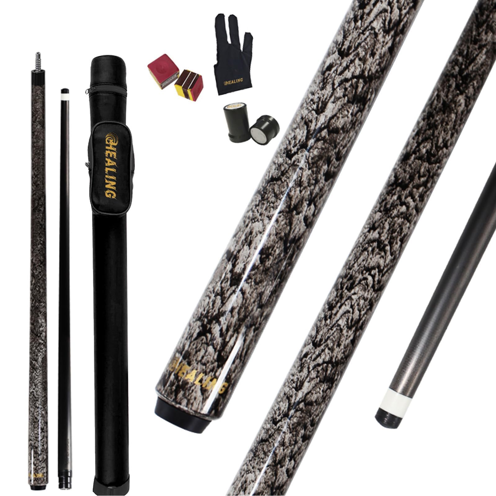 100% Carbon Fiber Shaft, Billiard Cue Carbon T700 Carbon Fiber 56 Inch XTC 12mm Tip Billiard Accessories 1/2 Joint Handmade Straight for 8-Ball/9-Ball 18-20 Ounces (Black)