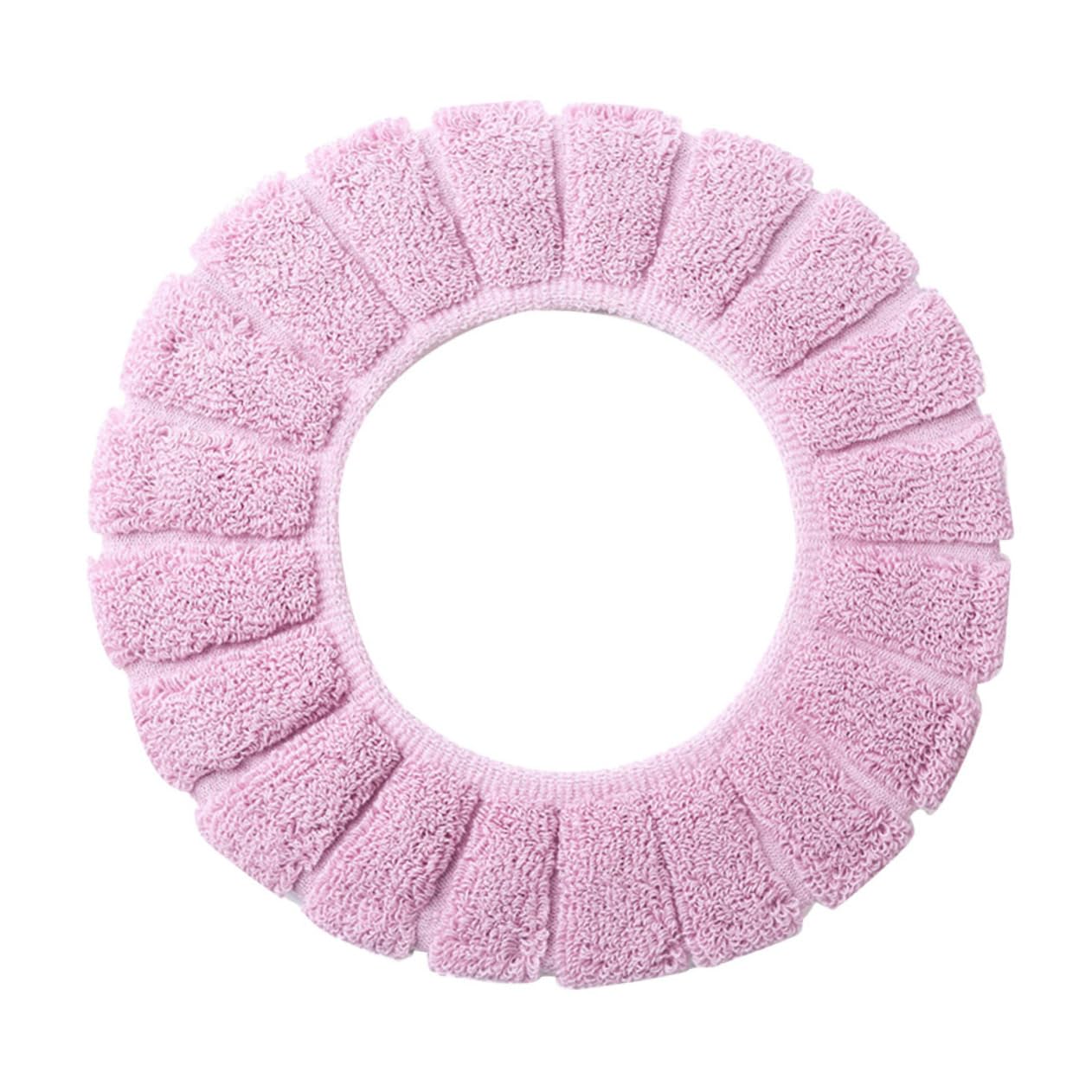 KONTONTY Soft Toilet Seat Covers 2pcs Stretchable Washable Warm Easy to Install