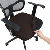 Vista 26 de Forcheer - Fundas elásticas para silla de oficina de Jacquard, resistentes al agua, 2 piezas para sillas de escritorio o de la computadora