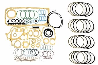 Engine Overhaul Gasket Piston Ring Kit for Deutz F4L912 F4L913 4-Cylinder 100mm Bore Fits Allis 6250 6260 6265 6275 and Fahr D 6006 7207 D 7007 DX 3.60 3.70