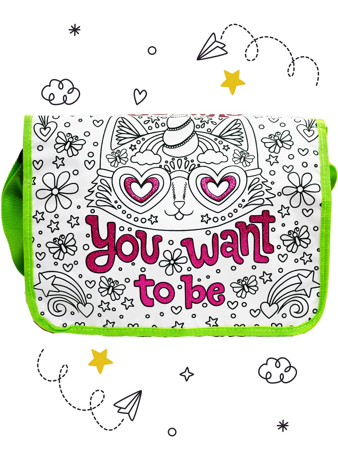 Mirada Color Your Own Caticorn Shoulder Bag (B0C5XRLVV3) Amazon Price History, Amazon Price Tracker