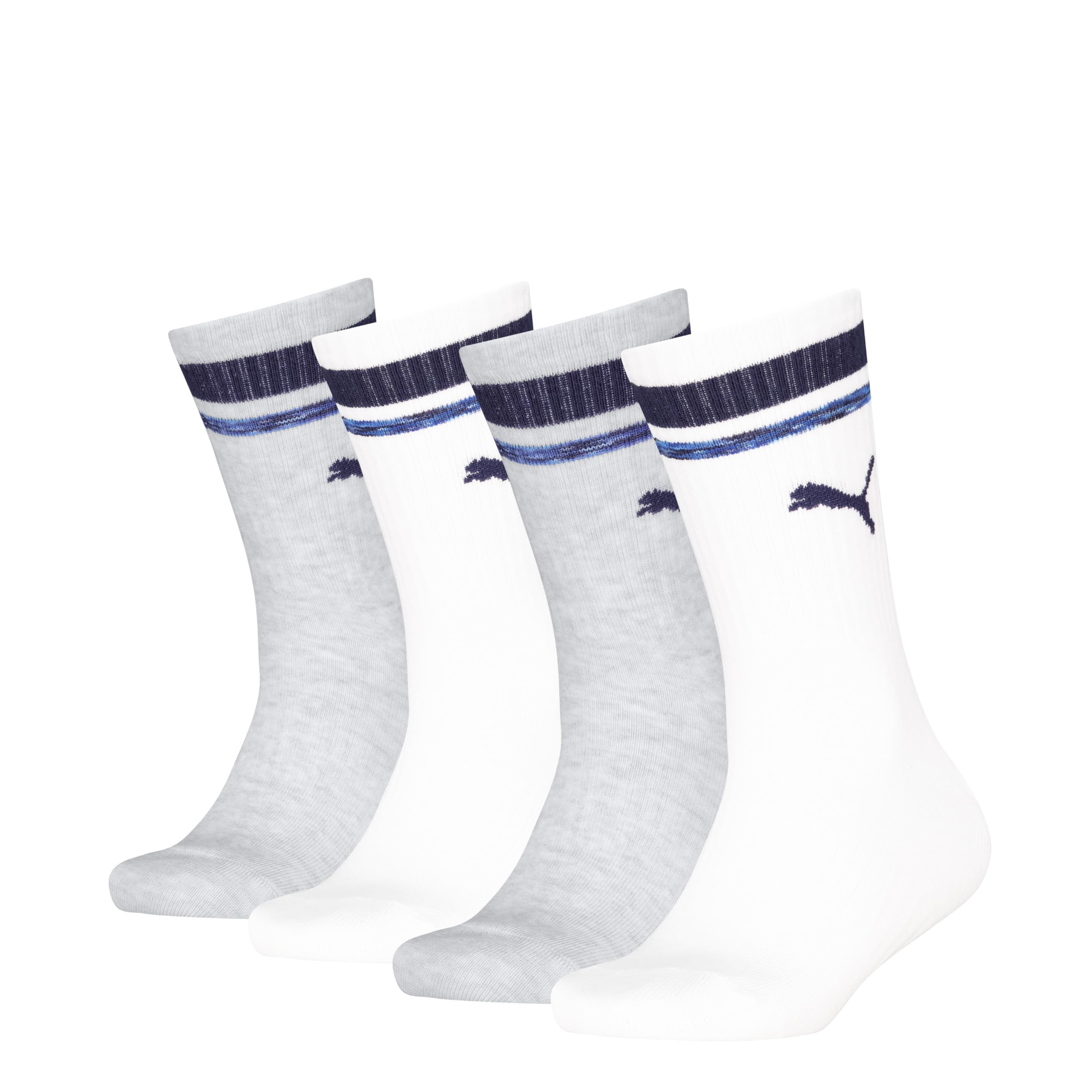 PUMA Jungen Heritage Stripe Crew Socks (4er Pack)