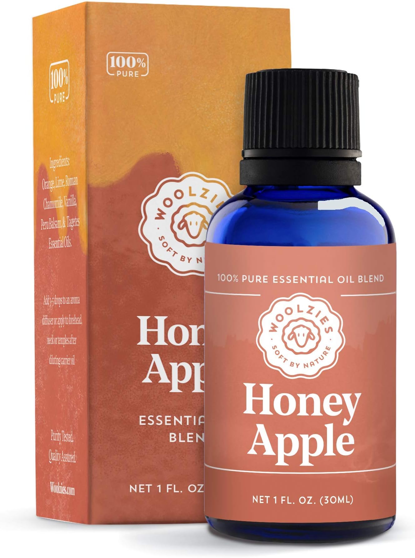 Woolzies Honey Apple 100% Pure Therapeutic Grade Essential Oil Autumn Blend, 1 Fl Oz