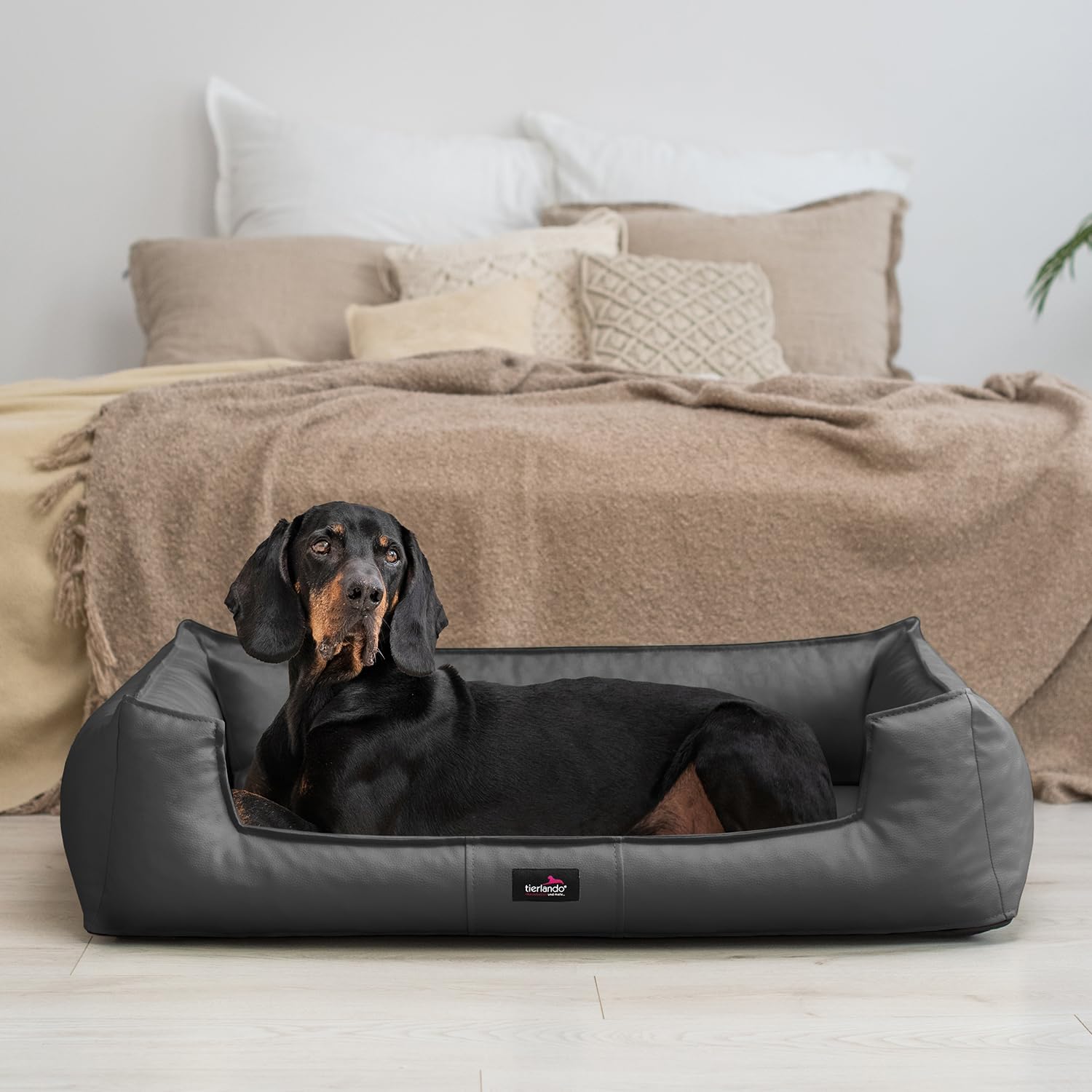 Tierlando Orthopädische Kunstleder Hundesofa