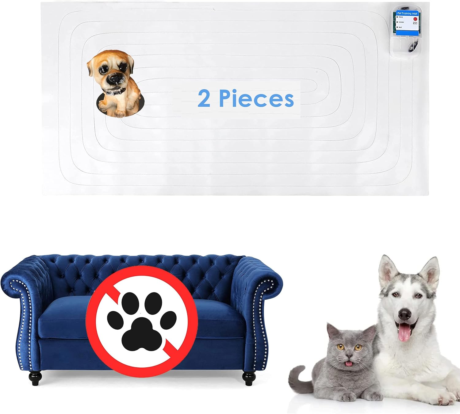 Scat Shock Mat for Dogs and Cats Indoor, Pet Shock Mats