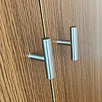 Vista 9 de 12 pomos de gabinete, tiradores de gabinete, pomos para cajones, perillas en T, herrajes de gabinete de un solo orificio con tornillos, para muebles