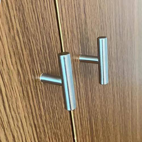 Miniatura 9 de 12 pomos de gabinete, tiradores de gabinete, pomos para cajones, perillas en T, herrajes de gabinete de un solo orificio con tornillos, para muebles