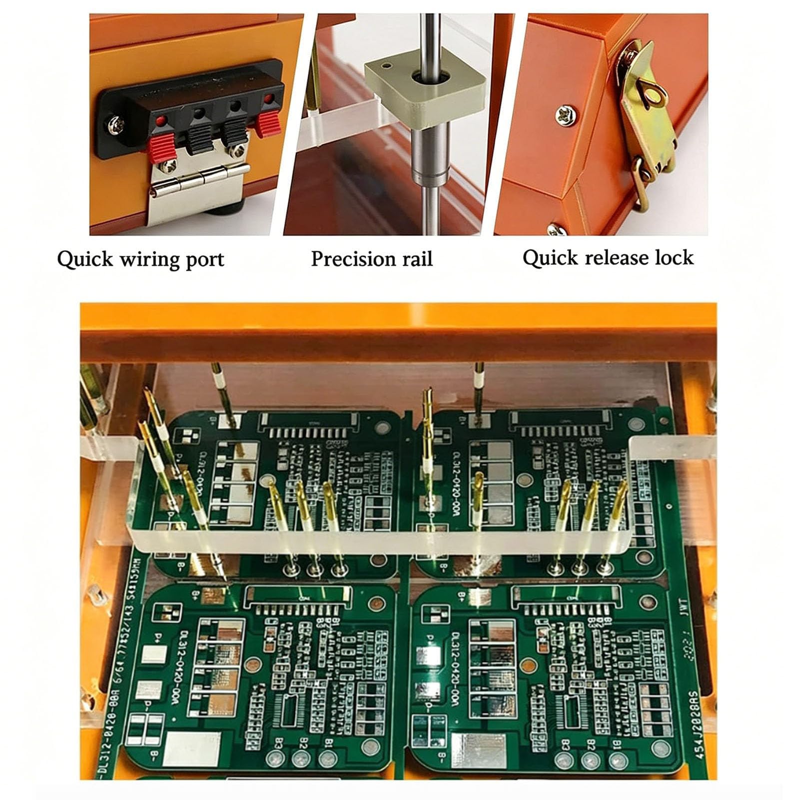 Herramienta De Prueba Con Carrera De 60 Mm Para Plantilla Pcb Universal Y P | Bastidor De Prueba De Accesorio De Baquelita Impreso, Soporte De Prueba De Placa De Circuito DIY Para Pruebas(150-130-60)