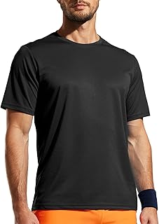 Men's Quick Dry Workout Shirts Moisture Wicking Running Athletic Performance T-Shirts Recycled Polyester Top Tee