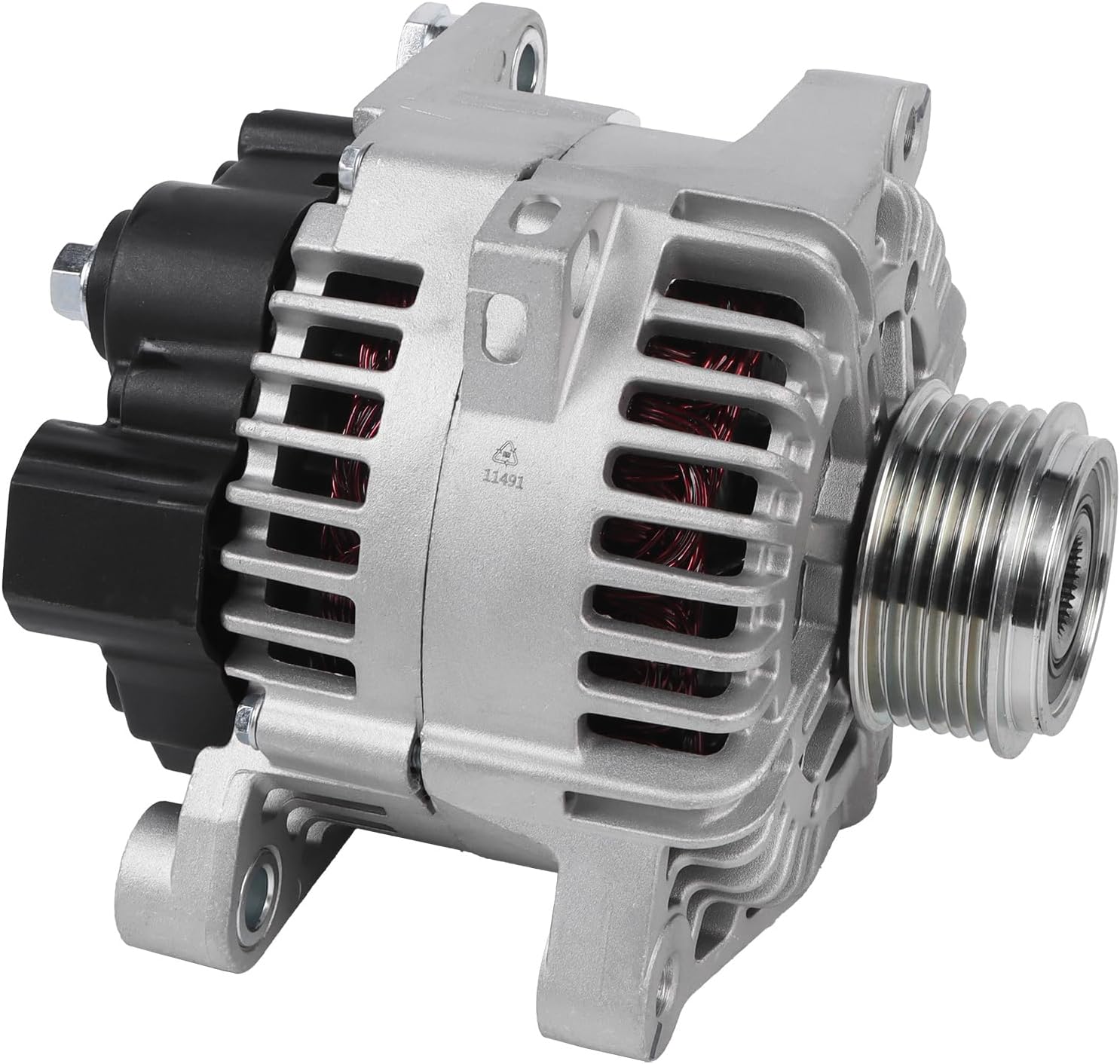 Alternator 11491 for 2010-2013 Sonata 2.4L for 2010-2013 Tucson 2.0L / 2.4L for 2010-2013 Forte 2.0L for 2011-2013 Optima/Sportage 2.4L 110Amp Alternator 11491N 37300-2G150 TG11C087
