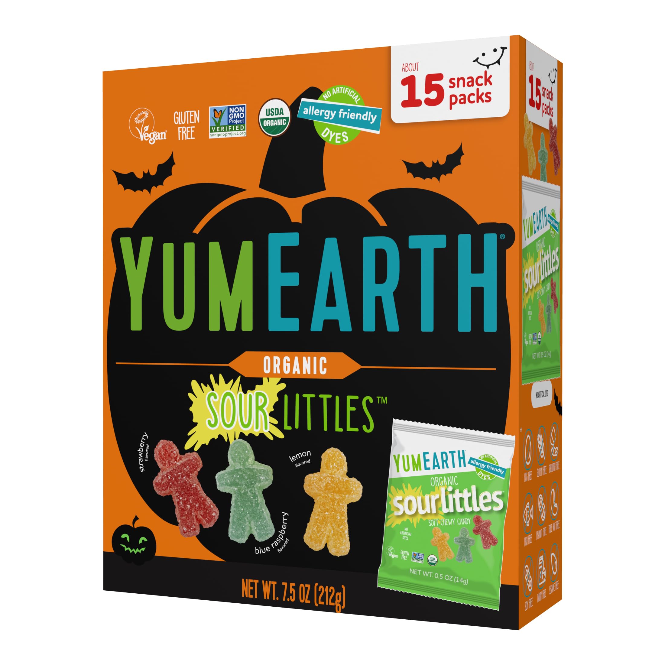 Yumearth Organic Sour Littles 15 Count, 7.5 Ounce | Grocery Pickup