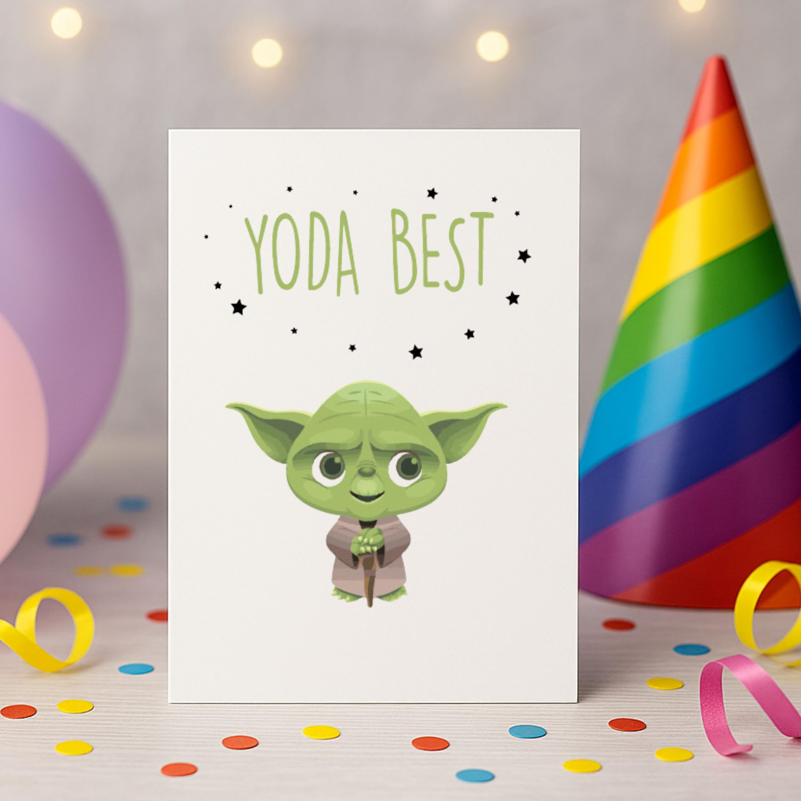 Amazon | ヨーダ ベビーヨーダ 誕生日カード お母さん パパ 兄弟 姉妹