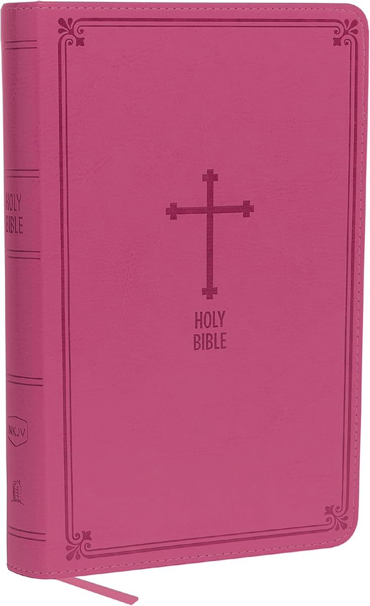 NKJV, Deluxe Gift Bible, Leathersoft, Pink, Red Letter, Comfort Print: Holy Bible, New King James Version