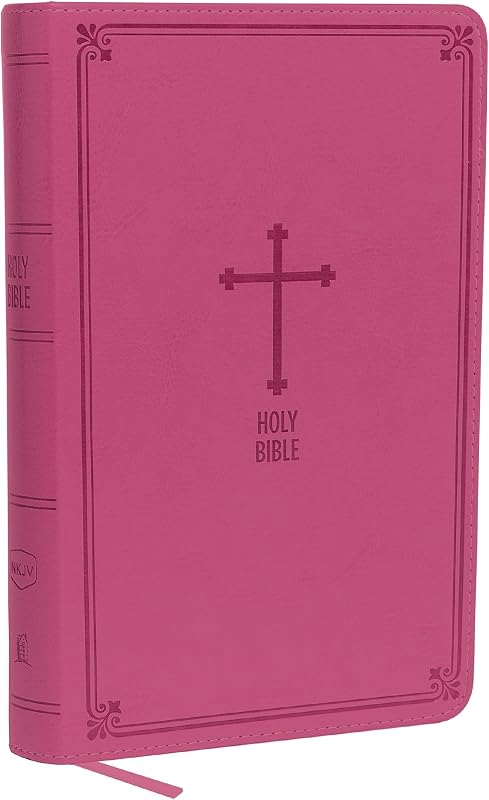 NKJV, Deluxe Gift Bible, Leathersoft, Pink, Red Letter, Comfort Print: Holy Bible, New King James Version