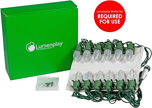 Miniatura 3 de Juego de bombillas 1101950 Extensión C7 habilitada para aplicaciones (12 luces LED RGB), cable verde