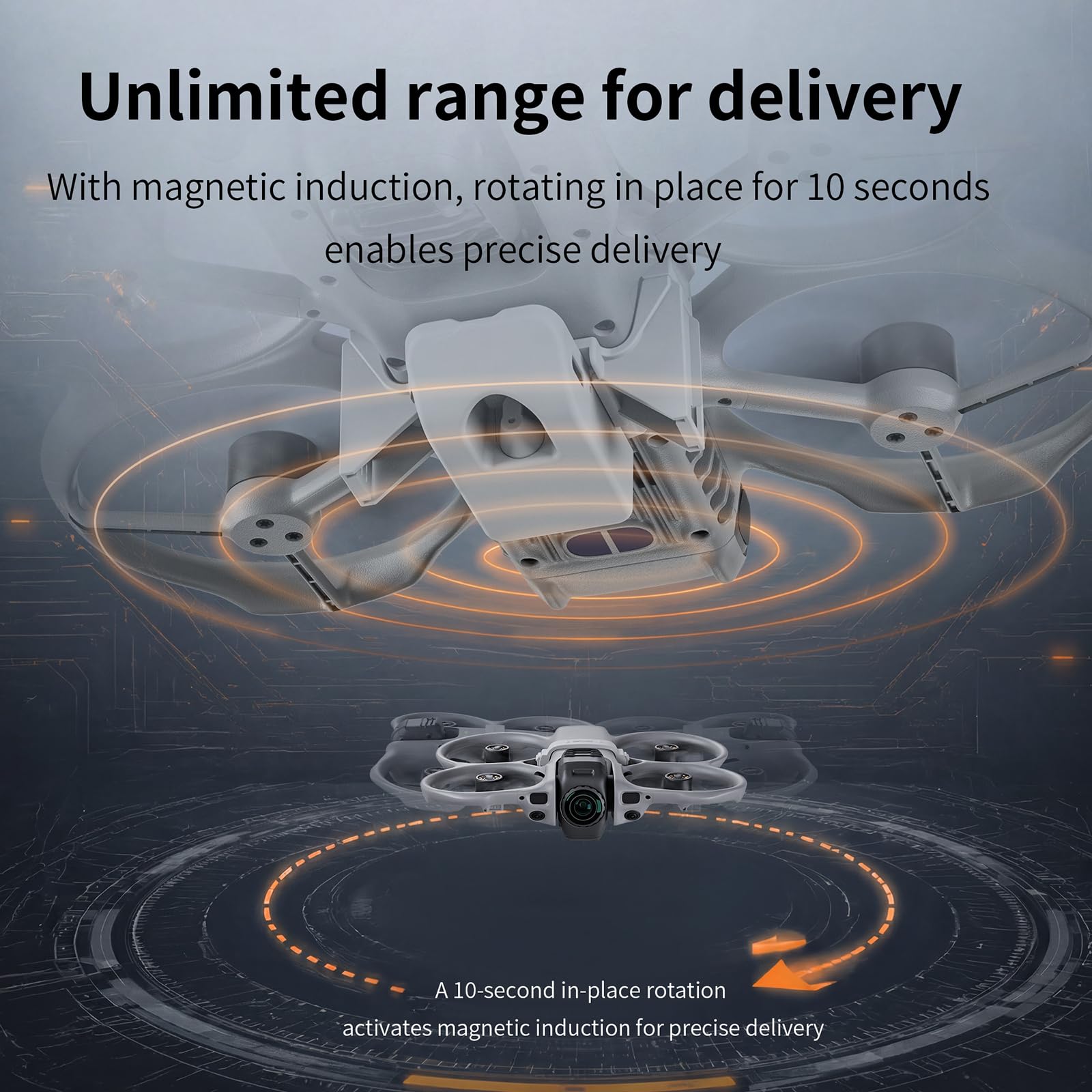 Drohne Airdrop System für DJI Avata 360 Zubehör, Nutzlast Airdrop Release Drop Gerät Drohnenstarter Hochzeit Fisch Köder Suche Rettung Thrower Airdropper Kompatibel mit DJI Avata360 Fly More Combo
