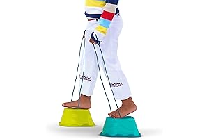 B. toys - Steppers for Kids - 6 Stepping Stones & 4...